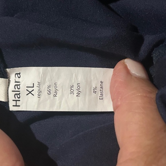 Halara XL Navy Blue Dress‎ Pants Wide Leg Career Casual Trousers - Picture 8 of 9